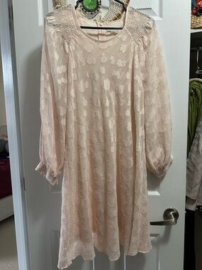 Calvin Klein Blush Cream Floral Mini Dress